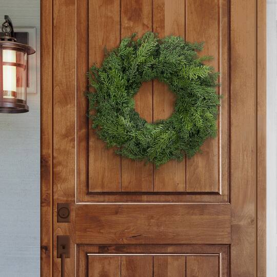 24" Soft Branch Tipped Artificial Christmas Wreath